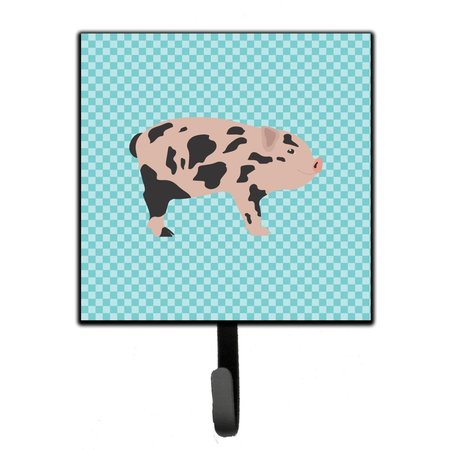 MICASA Mini Miniature Pig Blue Check Leash or Key Holder MI228535